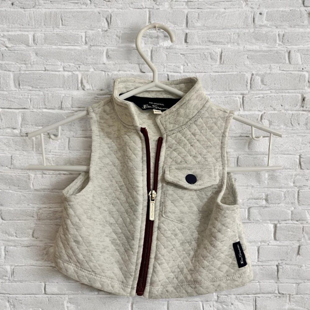 Ben Sherman Kids Quilted Gray Vest (New Without Tag)